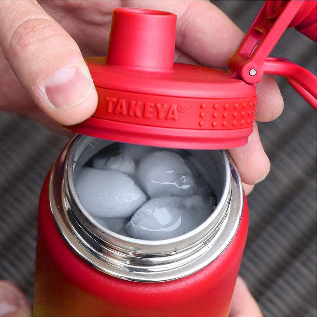 Takeya Flask Active Line Midnight Water Bottle Stainless Steel Bottle Direct Drinking Cold TAKEYA [Takeya Official] 1.17L