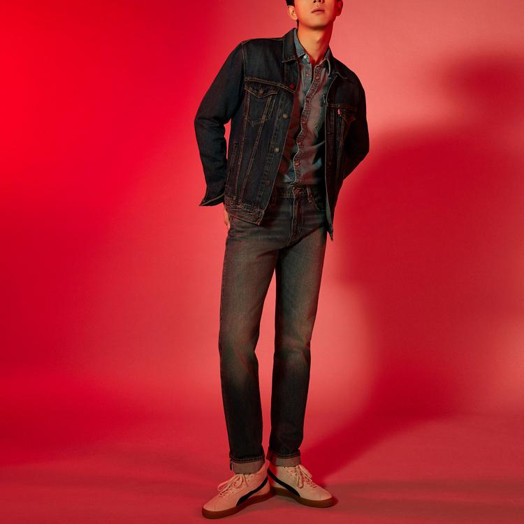 Levis Loose Casual Denim Jacket Men jackets Dark-Blue 72334-0352