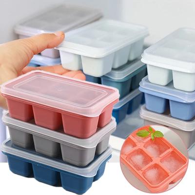 Mini 6 Grids Weiche Silikon Eiswürfelschale Eisform Eismaschine Sommerparty Hausgemachte Kaltgetränke DIY Tools