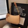 Lychee Pattern Armpit Cross-body Bag  New Style Fashion High Fashion All-in-one Shoulder Bag