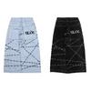Jeans STREETRICH Y2k High Street Hip Hop Larghi a Gamba Larga Pantaloni Casual Pantaloni da Uomo Jeans Street Wear Pantaloni Stampati Stile Gotico