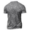 Men's Gym Muscle Tee Short Sleeve Round Neck T-Shirt Casual Printed Tee Shirt for Exercise Vacation Streetwear