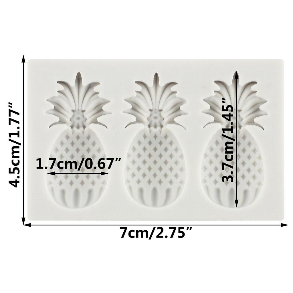 Fruit Silicone Molds Cherry Strawberry Pineapple Fondant Mold Cake Decorating Tools Cupcake Topper Chocolate Candy Craft Gum Paste Polymer Clay