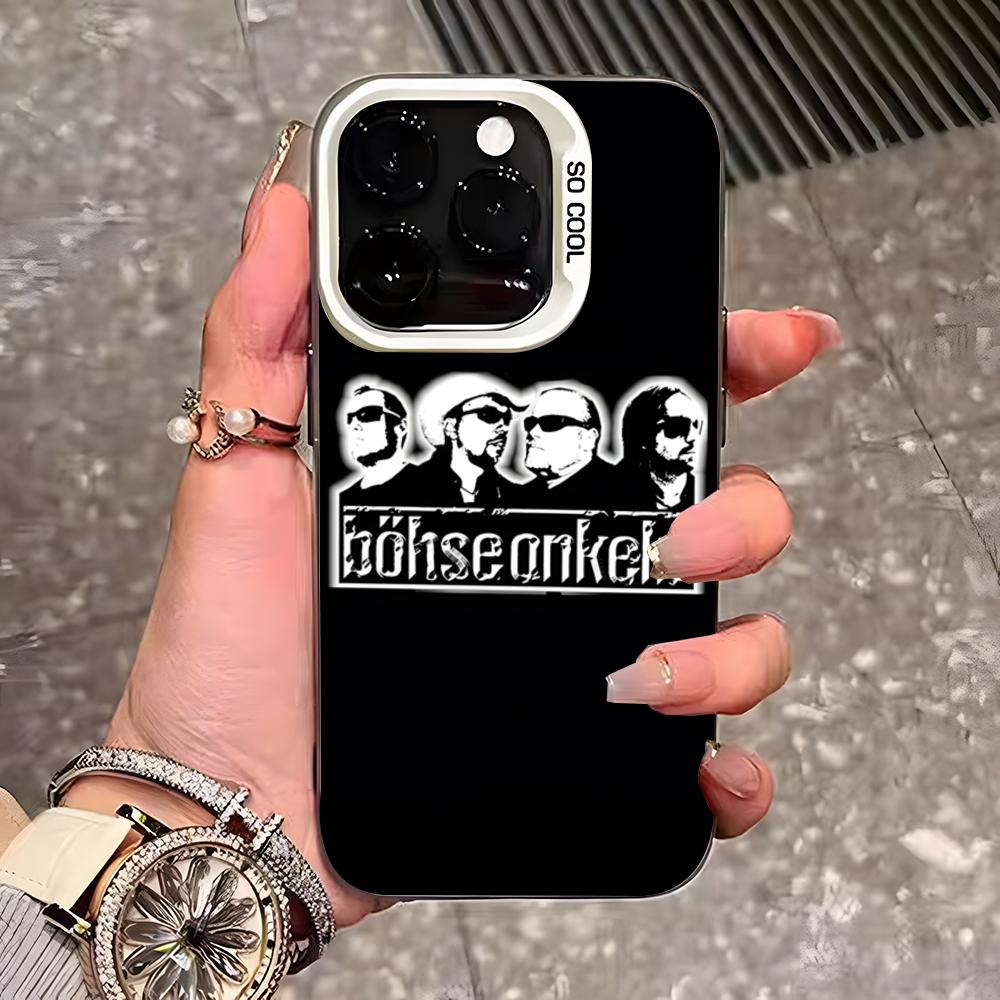 B-Bohse O-Onkelz Kapela Pouzdro na telefon Pro IPhone 17 Pro Max 16 Pro Max 15 14 13 11 12 Mini Xs X Xr 7 8 Plus Se Barva Stříbrný Kryt