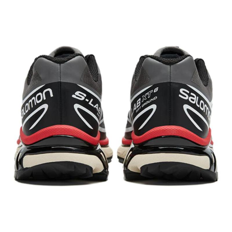 SALOMON XT 6 'Pewter Black Aurora Red' Sneakers 472932