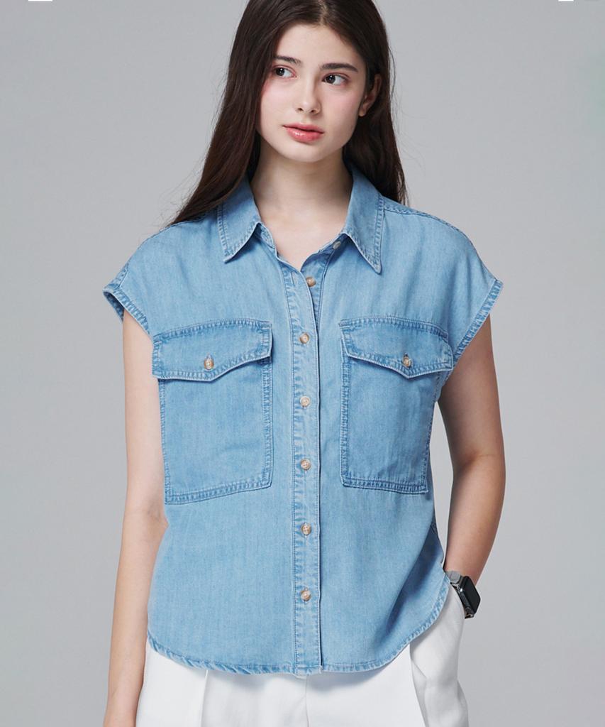 MALOUPE 4209 Tencel Shirt (Blue)