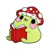 Cute Frogs Princess Enamel Pins Strawberry Mushroom Bookworm Brooches Lapel Badge Cartoon Froggy Jewelry Gift for Friends