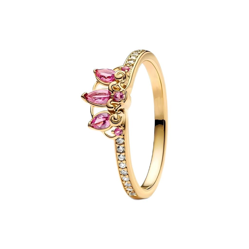 2025 Zircon Inlaid Princess Ring Series Women's Party Jewelry 925 Silver Ring