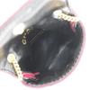 CHANEL Chain pouch Pouch micro Red cotton Women Used