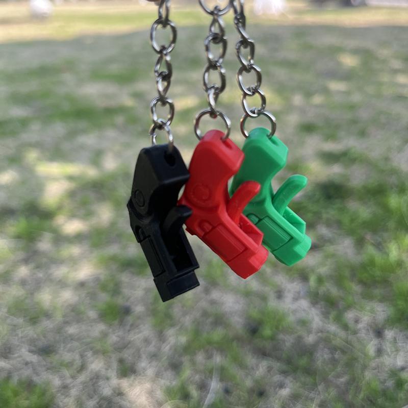 Creative Weapon Mini Gun Model Pendant Keychain  Bag Decoration Stress Relieving Toys Keychain Car Key Rings Gifts