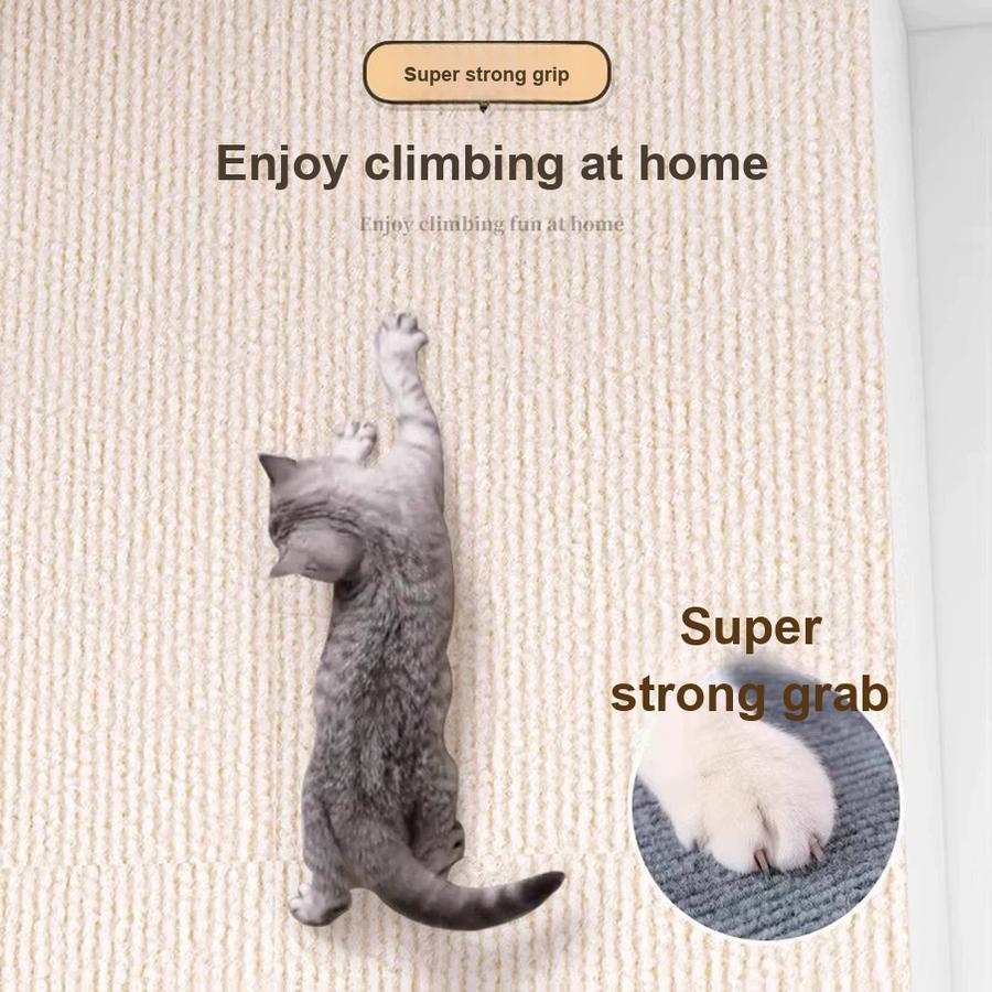 Cat Scratch Guard Sofa Protector with Durable Scratch Pad, Multi-Functional Wall Decals for Cat Climbing and Scratching Mat