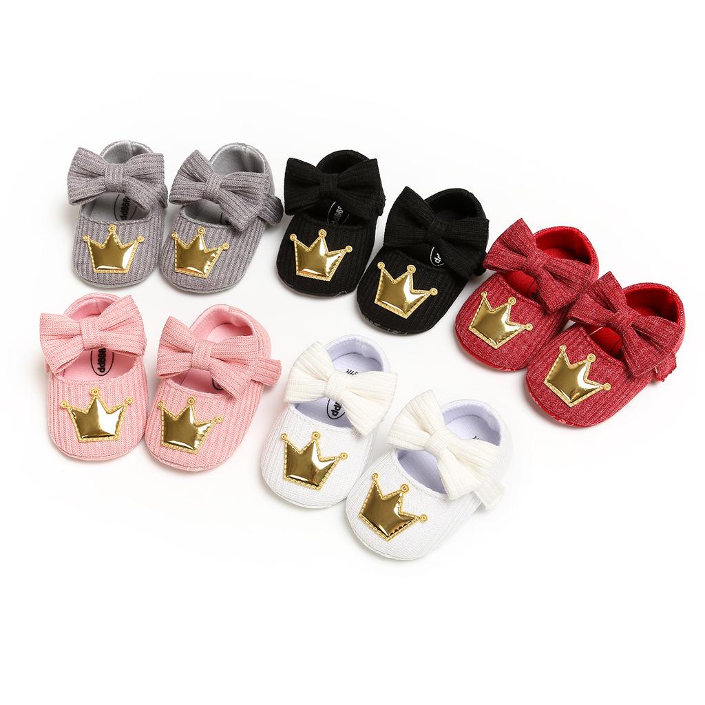 MYGGPP Woolen Baby Princess Schuhe Babyschuhe Schuhe mit weichem Boden Kleine Babyschuhe Frühlings- und Herbstmodelle