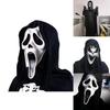 Set Costume Viso da Fantasma per Adulti per Festa di Halloween Materiale di Qualità e Design Unico!
