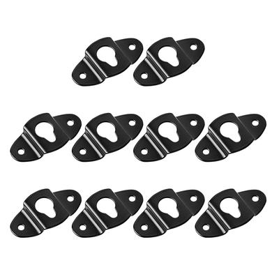 Uxcell Wall Mount Speaker Hanger Clothes Rack Iron Hanger Plate Accessory for Surround Sound Box Audio Speaker Hanging 10pcs Bracket, 4.8cm Length,