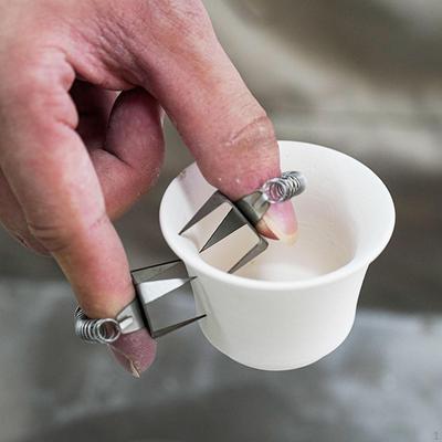 2 Pieces Glazed Clamps Pottery Clay Glaze Porcelain Crafts Tools Portable Metal Lightweight