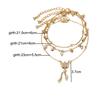 Bohemian Women Star Tassel Classic Beads Chain Anklets Set Simple Fashion Summer Beach Party Jewelry