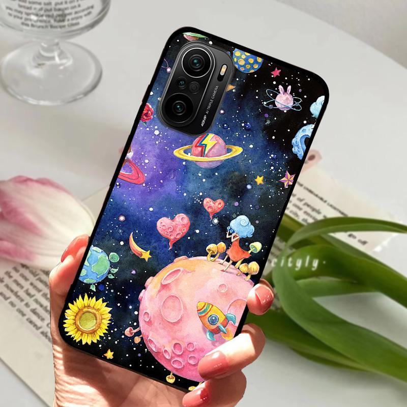 For Redmi K40 5G Case K40 Pro Cute Animals Matte Silicone TPU Soft Phone Cover For Xiaomi Mi 11i Fundas Poco F3 Coque Bumper