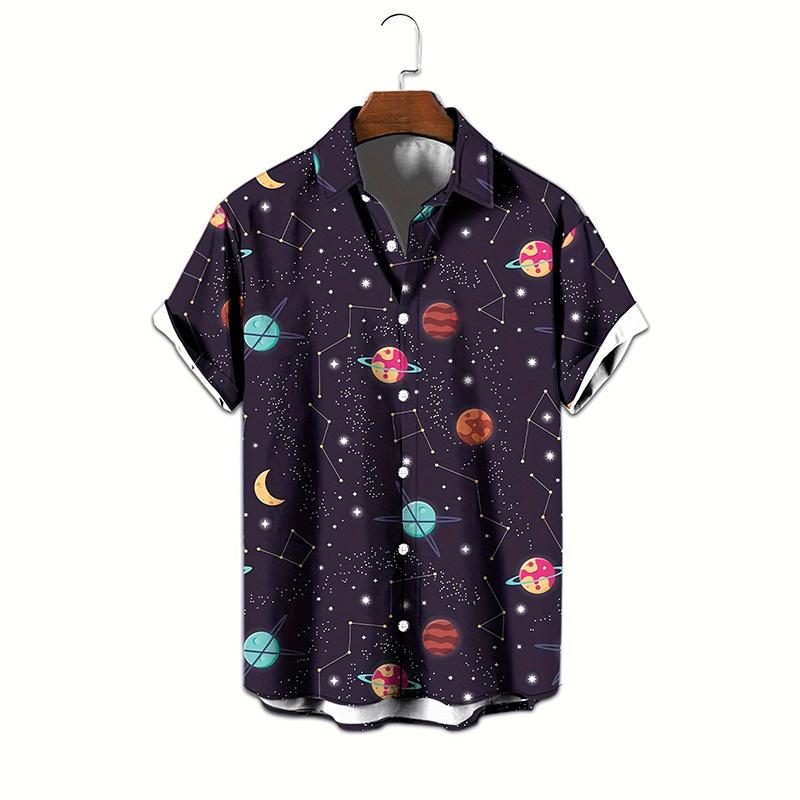 3D Dinosaur Printing Shirts For Men Plants Mushroom Graphic Shirts For Women Children Fashion Hawaiian Top Shorts & Blouses