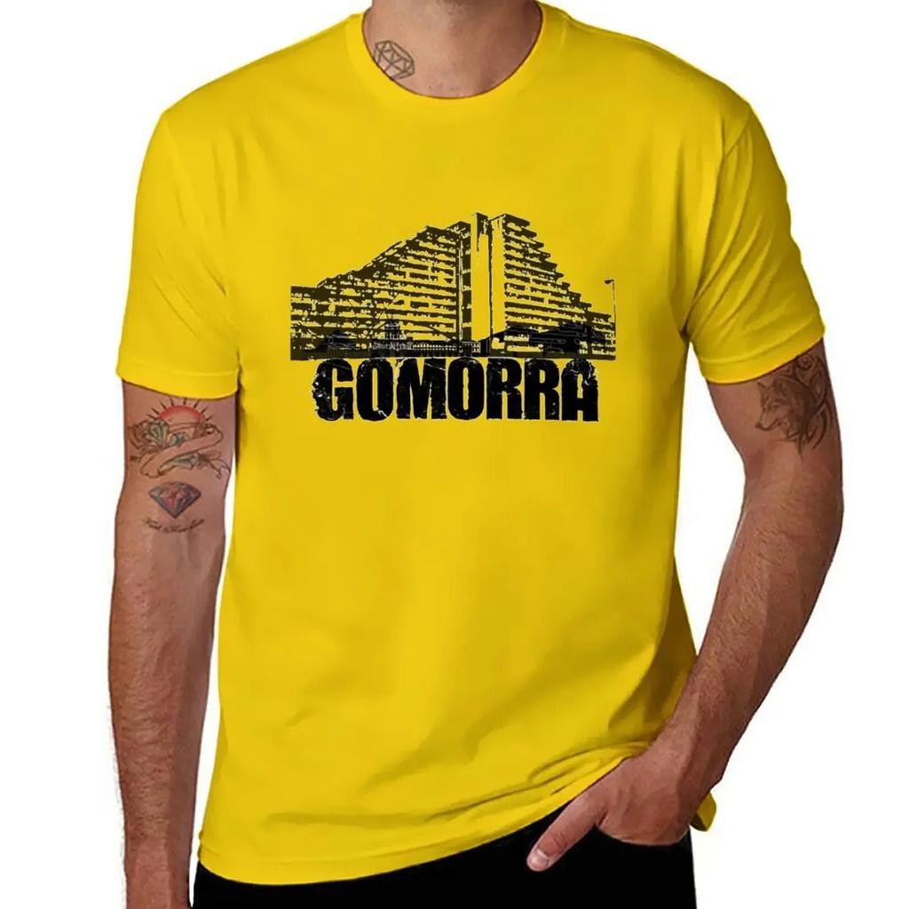 Gomorra T-Shirt ästhetische Kleidung Blanko lustige T-Shirts für Männer
