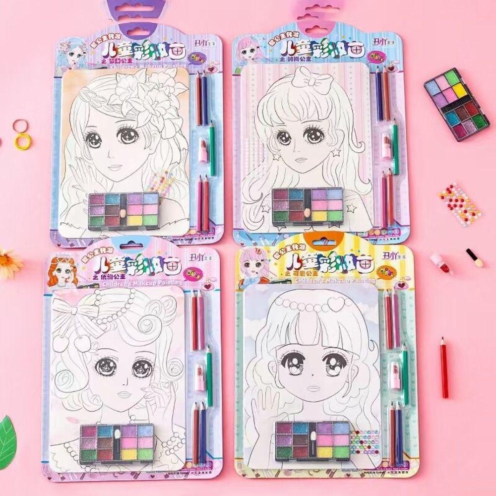 Makeup Toys Doodle Cosmetic Toys Makeup Painting Set DIY Graffiti Drawing Toys Makeup Painting Toy