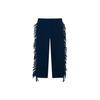 Li Ning Solid Color Tassel Logo Straight Leg Casual Pants Men Pants Blue AKLR731-7