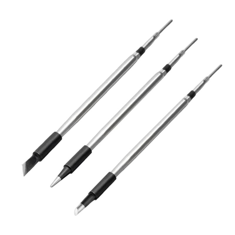 Pack Of 3 Soldering Iron Tip High Thermals Conductivity Copper Build Solder Welding Tip For Smooth Soldering Tool