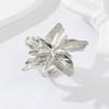 Zinc Zinc Alloy Metal Flower Ring Adjustable Irregular Geometric Petal Ring Gold Big Floral Ring  Gift