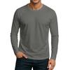 Men's Round Neck Plunger Long Sleeve T-Shirt Top