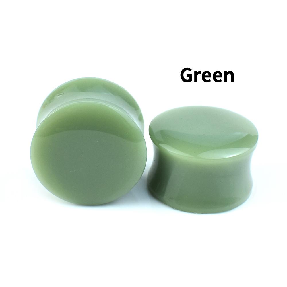 6-50mm Colourful Acrylic Ear Gauges Tunnels Stretchers Expander Double Flared Plug Body Jewelry