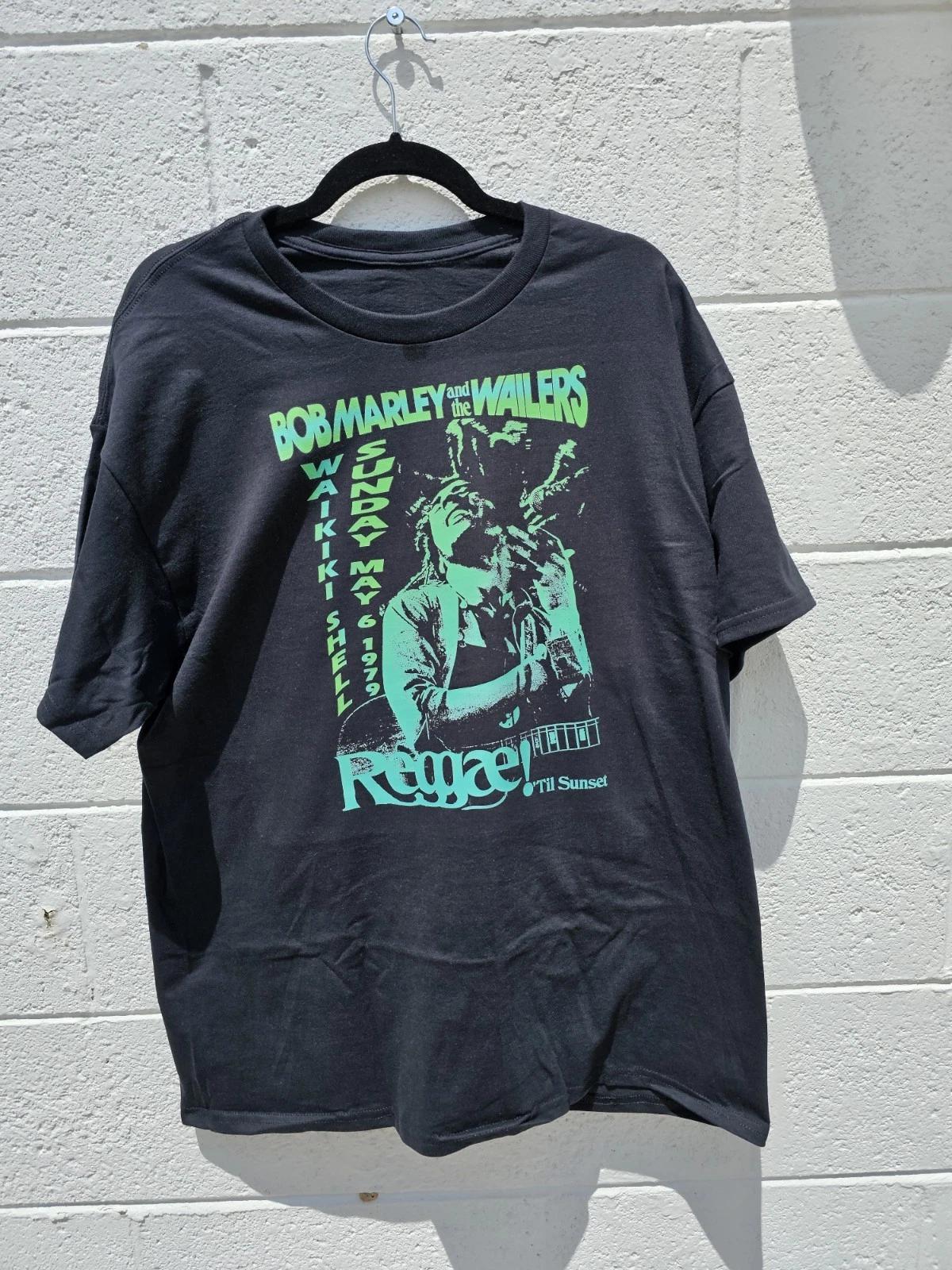 Bob Marley 1979 Waikiki Hawaii Concert Cotton T -Shirt 2XL