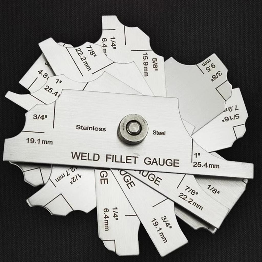 Comprehensive Fillet Weld Set Gage Suitable for Accurate Welding Inspection Manufacturing Measurement In Metric and Inch
