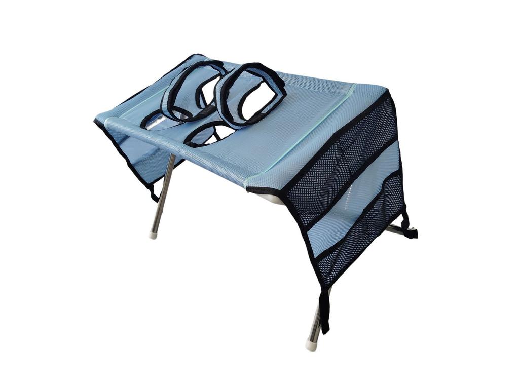 Portable Pet Grooming Table for Cats Small Dogs Foldable Stainless Steel Nail Trimming Hammock Breathable Mesh Home Pet Care
