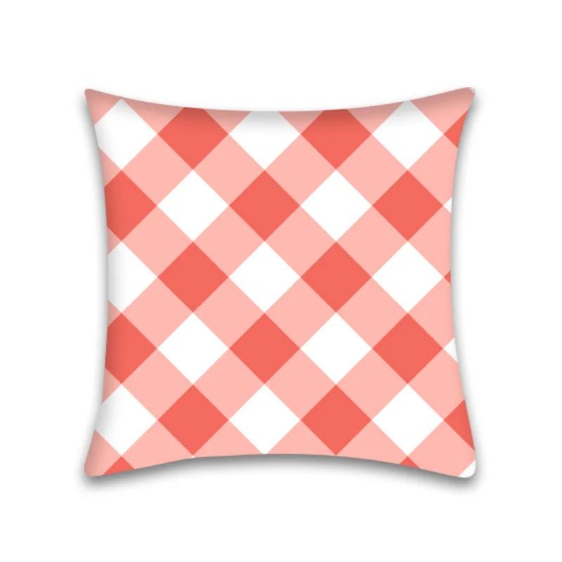 Kissenbezug Heimdeko Sofa Rote Blume Quadratische Dekoration