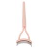 Eyelash Comb Arc Stainless Steel Teeth Eyelash Separator Mascara Applicator Tool with Comb Cover Pink Straight Handle