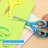 Children's Safety Scissors - Colored, Round-Head, Metal with Plastic Handles for Kindergarten Crafts.