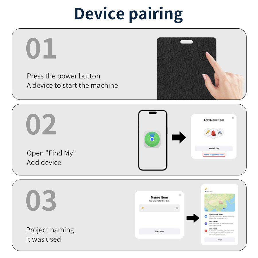 Wireless Charger Google Find My Device Tracker Card Wallet GPS Locator Smart Mini Tag Device Find My Airtag Replacement