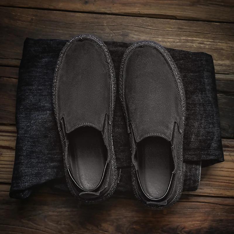 High Quality Classic Men Loafers Men Casual Stylish Mens Lightweight Slip On Shoes Men Round Toe Comfy Abiye Flat Shoes