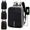 Men's Combination Lock Schoolbag USB Backpack Casual Anti-theft Computer Backpack Matte Texture