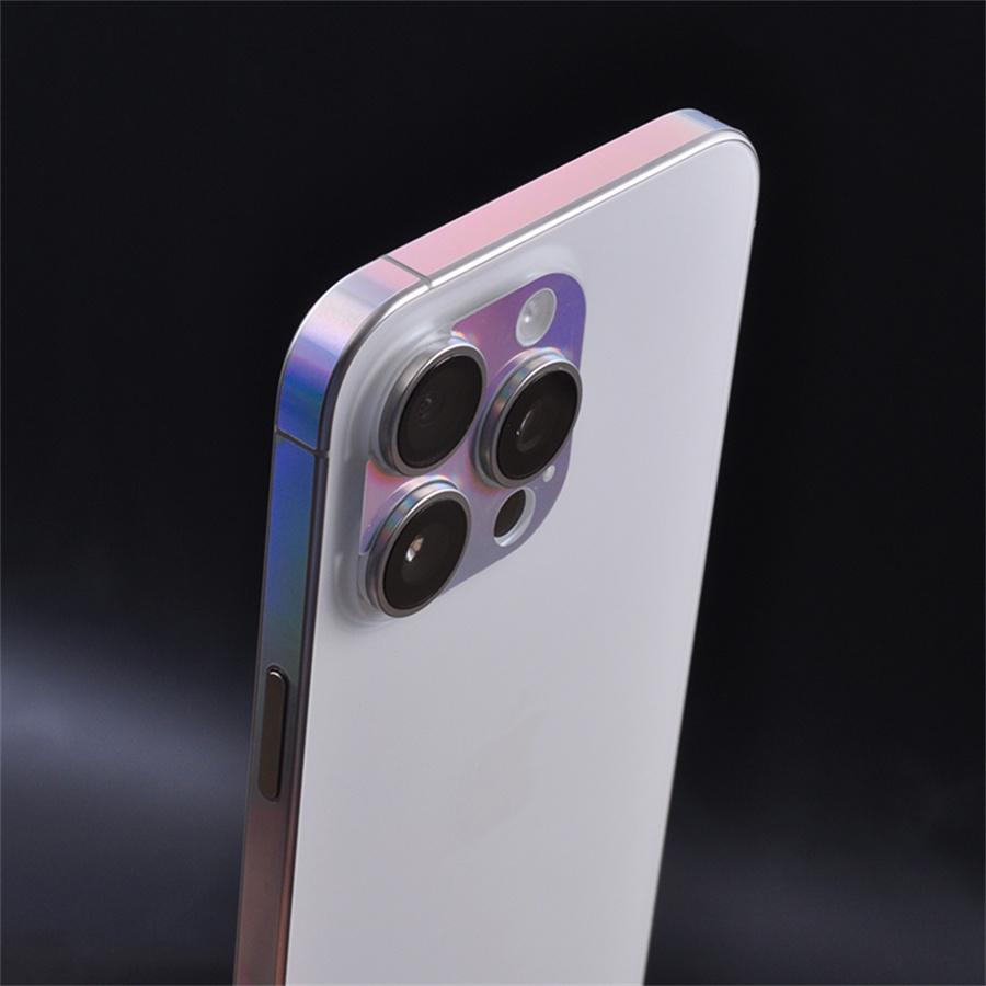 For iPhone 16 Plus 15 14 13 Mini 12 Pro Max Frame Protective Sticker Skin Anti-Scratch Border Lens Protector Film