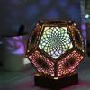Polar Star Floor Lamp 3D Projection Floor Light with Hollow Design Bohemian Style LED Floor Night Lamp USB Powered for Living