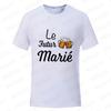 French Evg Team Married Tops Single Farewell Bachelor Party T Shirt Future Groom Man Tshirt Fashion Beer Graphic Wedding Tees