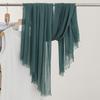 Monochrome Thin Scarf Women'S Sunscreen Shawl Solid Color Simple Imitation Cotton And Linen Silk Scarf High-End Yarn