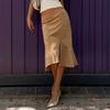 European Retro Embroidered Fishtail Skirt - Elegant, Slimming, Pure Color Design for Women