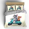 Cat and Mouse Riding Scooter. Bedding Sets Duvet Cover Sets Duvet Covers Pillowcases(1 * Duvet Cover 2 * Pillowcases, Without Duvet Insert)