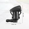 ACROPIX Car Windshield Washer Nozzles Wiper Jet Fits Jeep Grand Cherokee Black 4pcs