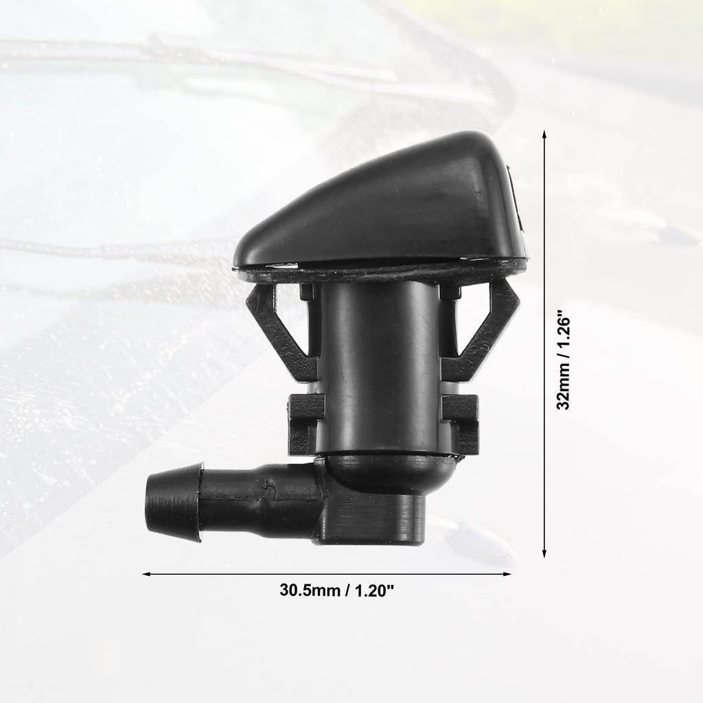 ACROPIX Car Windshield Washer Nozzles Wiper Jet Fits Jeep Grand Cherokee Black 4pcs