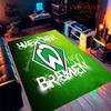 Tappeto logo Werder Bremen per Soggiorno Camera da Letto Casa Decorazione Divano, Tappetino Antiscivolo per Giochi Bambini