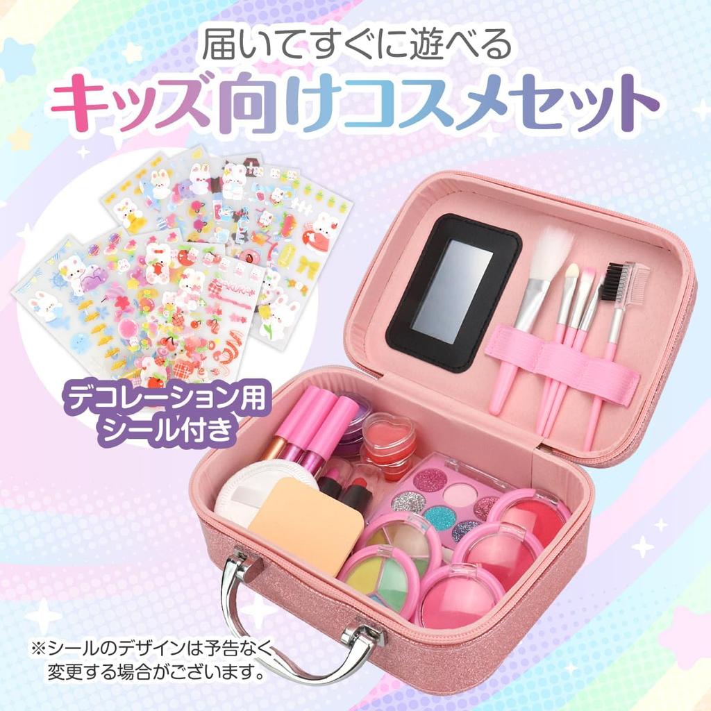 Hareruie Make-up-Set zum Waschen mit Dekorativem Geschenk für Kinder Mädchen, Wasser, Aufkleber, (Bild)