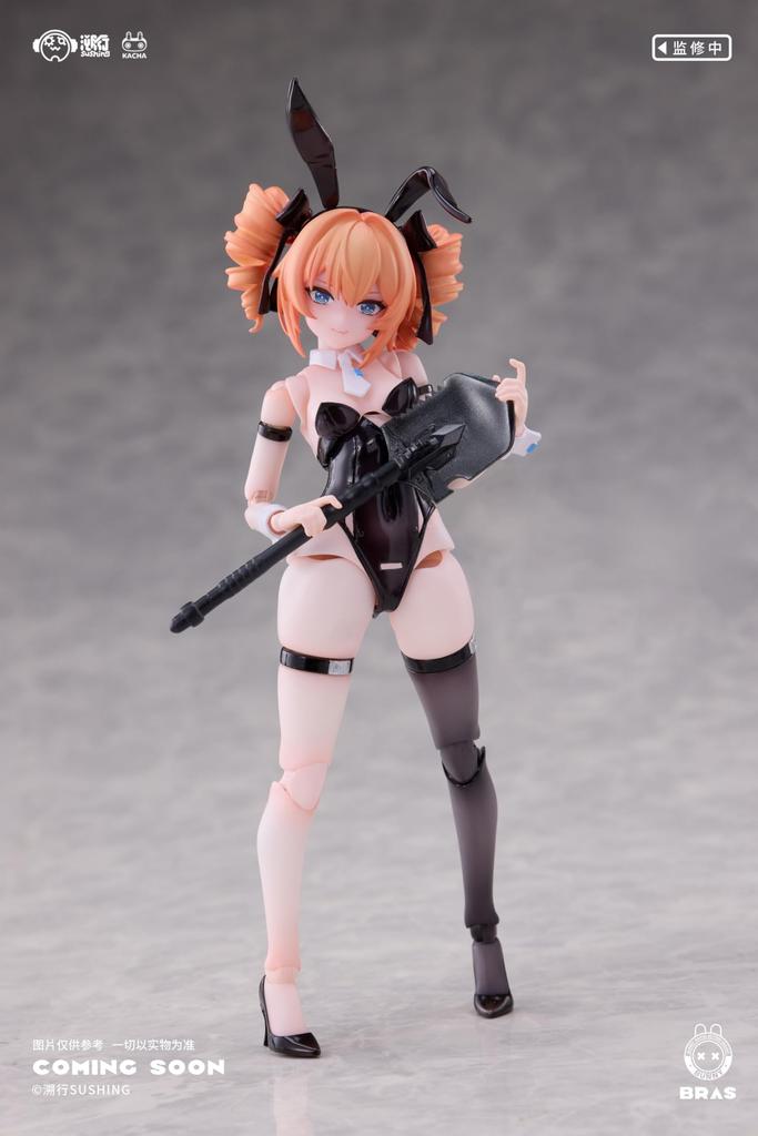 Sushing Rapid Action Sniper Leoni Scale PVC ABS POM Painted Movable Figure "Bunny Squad" 1/12 & &