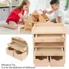 Mini Drawer Cabinet Model 1:12 Dollhouse Solid Wood Furniture Pendant DIY Miniature Decoration Toy